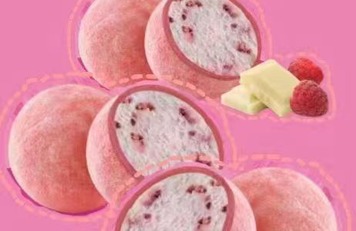 Mochi frambuesa cheesecake