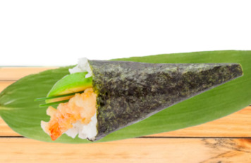 Temaki Tempura de Langostinos (1p)